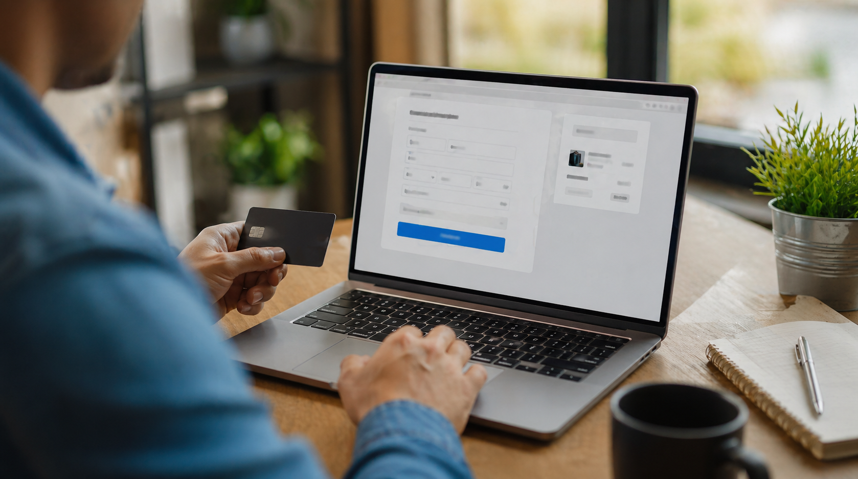 Customer completing a secure online payment through AcePay checkout tools
