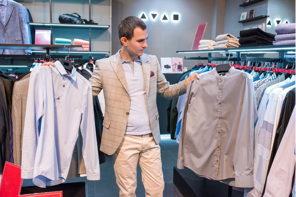 Clothing store checkout with secure contactless payment terminal