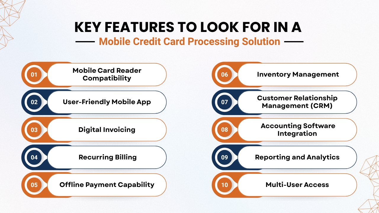 Key Features to Look for in a Mobile Credit Card Processing Solution